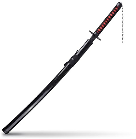 CoolChange Bleach stor Katana, cosplay, Zangetsu-svärd av Ichigo Kurosaki, av trä, med svärdsskida