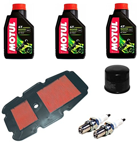 MIM Distribution Kit tagliando Manutenzione Olio filtri e Candele per Honda-Transalp XL 650V dal 2000 Fino al 2007