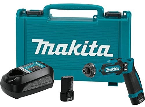 Makita DF012DSE 7.2V Lithium-Ion Cordless 1/4 Hex Driver-Drill Kit with Auto-Stop Clutch