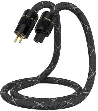 Viborg Audio® Cavo Alimentazione High End 1,5 m, per DVD, lettori audio, amplificatore