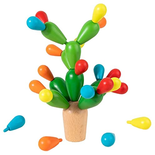 Stapelbares Regenbogenkaktus-Spielzeug Balance Kaktus Montessori Für Kinder