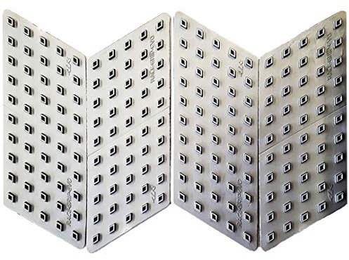 Protezione Serbatoio Antiscivolo Moto Laterale Race Grip Evo, Argento, Set di 4