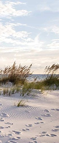 Scenolia Poster Sticker de Porte Direction Océan| Déco Murale Qualité HD, Blanc, 0,85 x 2,05 m