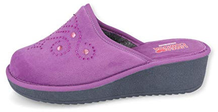 Linea Comoda Ciabatta Art.4745 Donna Invernale, con Suola Antiscivolo E Plantare in Tessuto SOFFICE.