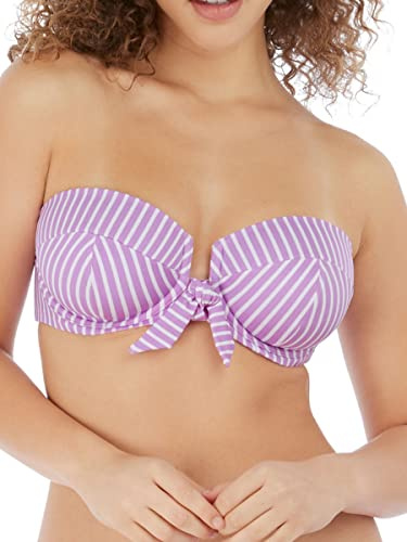Freya Women's Standard Beach Hut Bandeau Bikini Top, Cassis, 34D
