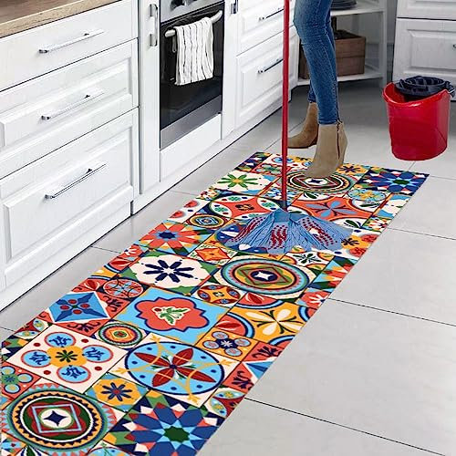 parpyon® Tappeto cucina Antiscivolo Lavabile Alby Nuova passatoia al metro ANTIMACCHIA e ANTISFILO tappeti cucina, bagno salotto moderno runner Italia