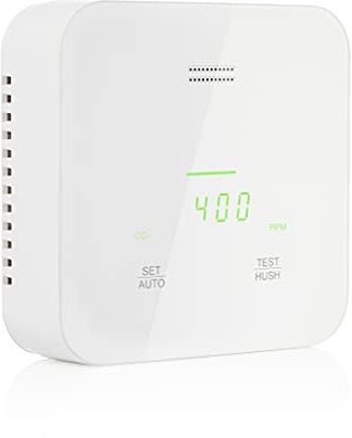 Smartwares 3-in-1 Innenraum-Luftqualitätsprüfer – CO₂, Temperatur & Luftfeuchtigkeit – Tragbares Messgerät – Für Zuhause, Büro & Schule – FGA-13900