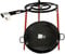 FERRETERIA LEPANTO Kit Paellero 40 cm Gas butano, paellera esmaltada de 55 cm, regulador de Gas + 1,5 metros de Manguera, soporte de 3 Patas reforzadas (55)