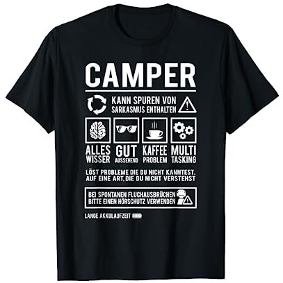 Camper Humor Wohnmobil Natur Lustiges Camping T-Shirt