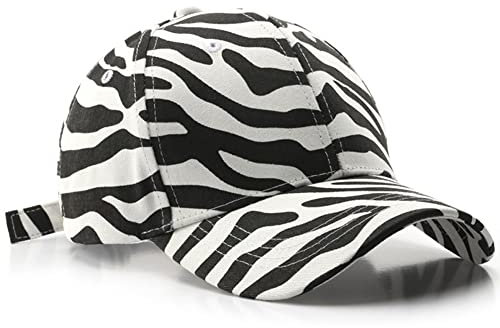 Danlai Unisex Zebra Print Baseball Cap Hip Hop Cap Niedriger Verstellbarer Hut