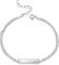 MATERIA Schildarmband 925 Silber Damen - ID Armband Frauen mit Gravur Armkette 18-23cm SA-15-Schrifttyp 7