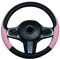 TSLBW Auto-Lenkradbezug, 37–38 cm, PU-Leder, atmungsaktiv, rutschfest, Innenzubehör für Auto, Rosa, (MONICA-445)