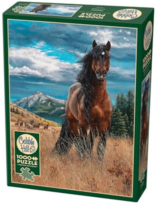 Cobble Hill 3840190 Wildpferd in Freiheit, 1000 Teile Puzzle inkl. Puzzleposter für Erwachsene und Kinder ab 12 Jahren, Landschaftspuzzle, Pferdepuzzle