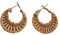 Lightweight Geometric Rattan Earrings for Women Handmade Braid Woven Raffia Straw Wicker Hoop Statement Earrings Summer Jewelry, Metal Rattan, rattan