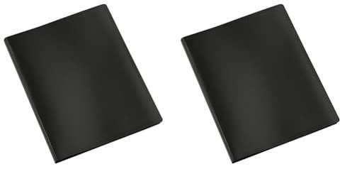 Viquel Reliure 160 Vues A4 en polypropylène Noir (Lot de 2)