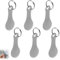 Simsky 6 Pièces Caddie Jeton Caddie Universel Puce pour Caddie Jeton, Jeton Chariot, Jeton Caddie Metal,Puce pour Caddie,Porte-clés en Métal pour Chariot de Courses,Panier D'achat Amovible Porte-clés