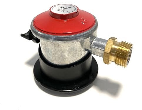 IGT Adaptateur Jumbo à clip 35 mm x KLF (détendeur allemand) pour bouteilles de gaz en Espagne, au Portugal, en Norvège, etc.