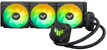 ASUS TUF Gaming LC II 360 ARGB All-in-One Liquid CPU Cooler with Aura Sync, 3X TUF Gaming 120mm ARGB Radiator Fans, Reinforced Tubing, and 6-Year Warranty;Widely Compatible with Latest Intel&AMD CPUs