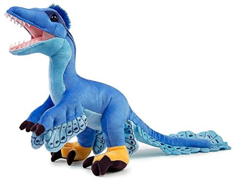 Tiny Heart Mikroraptor Dinosaurier Stofftier Plüschtier realistisches Dinosaurier Plüsch schönes Tier niedliche und weiche Geschenke Dinosaurier für Kinder Jungen und Mädchen Spielzeug Blau 18”