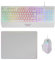 MARS GAMING MCP1 - Pacchetto tastiera e mouse da gioco (2800 DPI, capacità anti-ghosting, illuminazione LED rossa, ambidestro, USB), nero e rosso