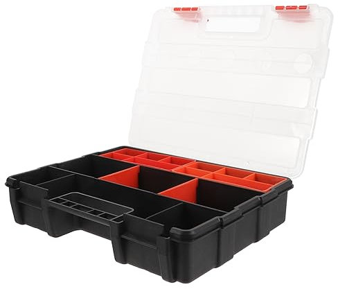 HOMSFOU Partition Aufbewahrungsbox Hardware Behälter Für Kleinteile Fach Aufbewahrungsbehälter Organizer Für Schrauben Und Muttern Aufbewahrungsbehälter Aus Kunststoff Plastik