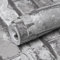 Rustic Grey Brick Wallpaper - 3D Brick & Stone Pattern Effect - Non-Woven Fabric - Industrial Anti-Fouling Texture - Vintage Slate for Living Room, Bedroom, Fireplace