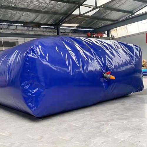 AVLLSO Grande capacité bidons pliants 500 1 000 1 500 2 000 3 000 L Réservoirs à vessie d'eau pliables pour la résistance à la sécheresse, la prévention des incendies, Eau d'urgence, Bleu(1136L/300Gal