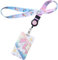 LuLiyLdJ 1 Stück Einhorn Schlüsselband mit Ausweishüllen, Schlüsselband Pink, Schlüsselband Mädchen, Lanyard mit ID Kartenhalter und Schlüsselring
