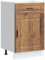 vidaXL kitchen base cabinet - porto old wood finish cupboard engineereed wood 50x46x81.5cm - ample storage adjustable feet