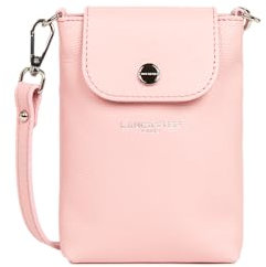 LANCASTER | Milano Bao - Pochette smartphone Cuir de Vachette Grainé Rose fumé