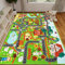 AKUNRUG Kinderteppich Autoteppich für Spielzeugautos 200×150 CM, Bauernhofleben, Straßenverkehr für Spielzimmer, Kinderauto-Straßenteppich Dorfkarte Spielmatte Spielteppich für Kleinkinder Bauernmarkt