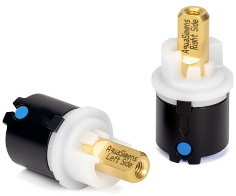 RP60400 Delta Wasserhahn-Kartusche, Ersatz-Wasserhahn-Ventilschaft für heiße und kalte Delta-Zweigriff-Diamantdichtungstechnologie, Badezimmer, Dusche, Waschbecken, Badewanne und Getränkearmaturen (1