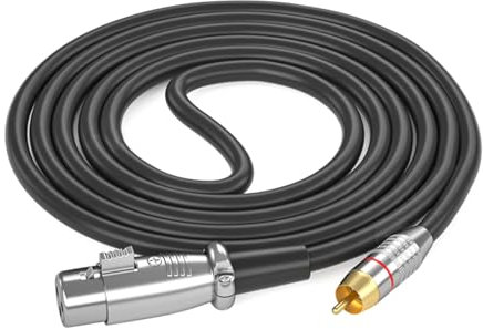 Beimus 3Pin Male to Female Auditory Cable for Amplifiers, Mixers, Microphones, 30cm to 1000cm