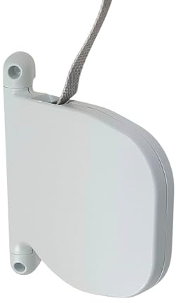 Winrodoor Mini-Aufputz-Gurtwickler mit 5,5 m Gurt – 14 mm breit – weiß – 150 mm Schraubabstand – kompakt & langlebig