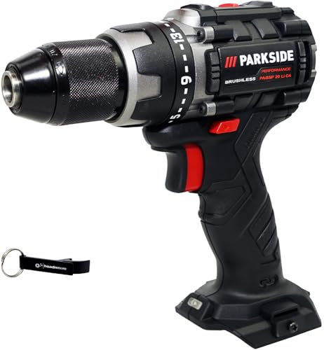 HEADNMORE® Parkside Performance® Perceuse-visseuse sans fil 20 V PABSP 20 (sans batterie) + porte-clés