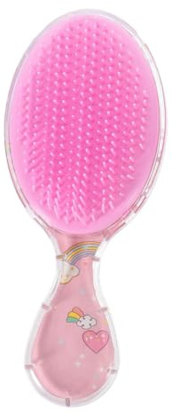 VICASKY Kinder Haarbürste Klein Transparent Oval Entwirrungsbürste Für Lockiges Haar Reise Haarkamm Für Mädchen Kopfhautmassage