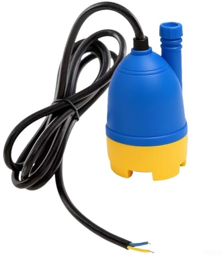 Pompe à eau électrique 12 V submersible externe avec filtre puissant de débit et de débris, portable pour douche extérieure, nettoyage de véhicule, utilisation d'aquarium et réservoirs d'eau