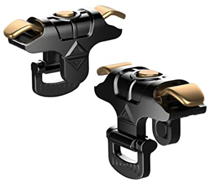 1 paire de joysticks pour téléphone portable - Noir et doré