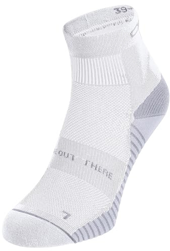 Odlo Performance Run Quarter Laufsocken Unisex | Gepolsterte Funktionssocken mit Knöchelschnitt, Verstärkter Ferse & Atmungsaktivem Mesh-Gewebe