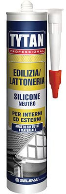 24PZ SILICONE NEUTRO TYTAN TRASPARENTE ML 300