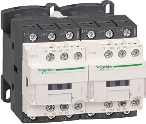 Schneider Electric TeSys Deca reversing contactor,3P(3NO),AC-3,=440V 12A,230V AC coil,LC2D12P7