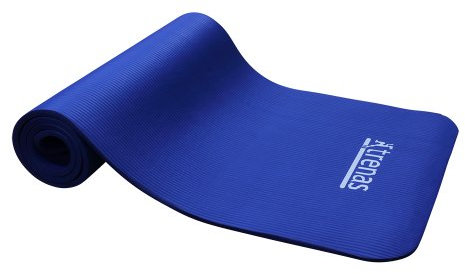 TRENAS Gymnastikmatte Profi 180 x 60 x 1 cm - Blau