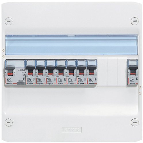 Legrand LEG93011 Tableau équipé évolutif 1 rangée 8 disjoncteurs DRIVIA