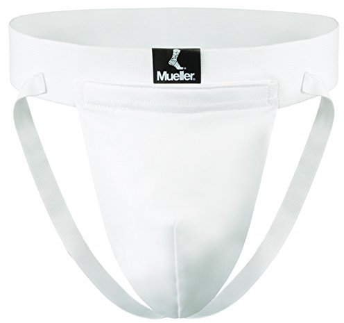 Mueller Tiefschutz Flexshield Suspensorio, Hombre, Blanco, Large