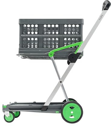 CLAX Transport- und Lagerwagen mit Klappbox - 2 Plattformen - faltbar