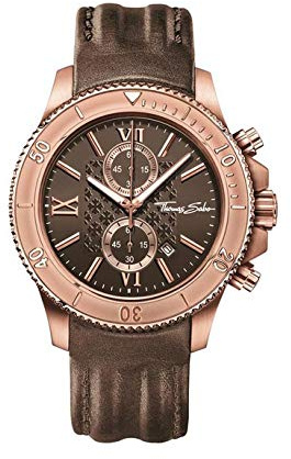 Thomas Sabo HerrenArmbanduhr Analog Quarz Leder WA0228-266-205-44 mm
