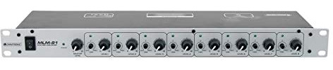 Mixer Microfonico OMNITRONIC MLM-81 8 Canali Rack 19, Mixer Line/Mic con Phantom Power e Controlli Tono per Conferenze ed Eventi