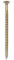 TIMCO Solo Chipboard & Woodscrews - Gold - 4.5 x 80 - Box of 200 - A single thread woodscrew mainly used in various types of timber and man-made boards or into masonry with the use of plastic plug