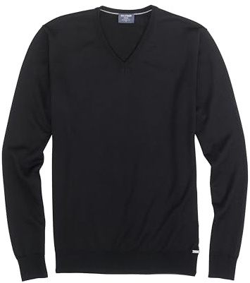 OLYMP Herren Pullover V-Ausschnitt 015010,Single Jersey, Knit Regular fit | Pullover, Rippbündchen, Regular Fit, 100%Schurwolle