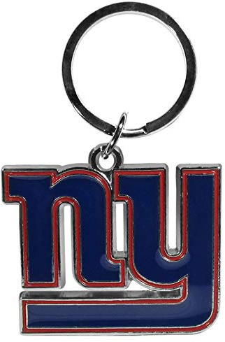 Siskiyou NFL Sports Fan Shop New York Giants Porte-clés chromé et émaillé Taille unique Couleurs d'équipe